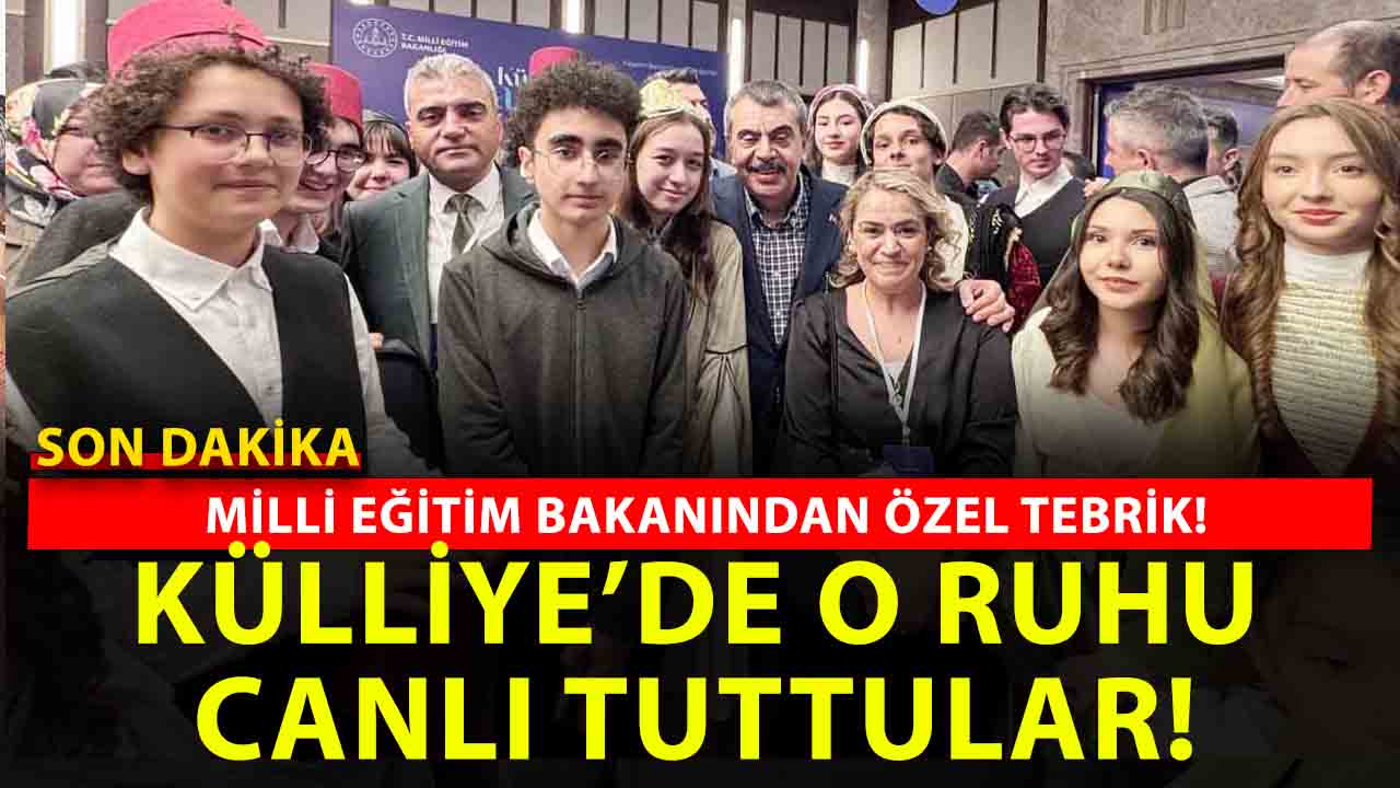 Milli Eğitim Bakanı Yusuf Tekin Külliye’de Öğrencilerle Buluştu: Ramazan Etkinliğinde Sahne Alan Okuldan Nostalji Ruhu