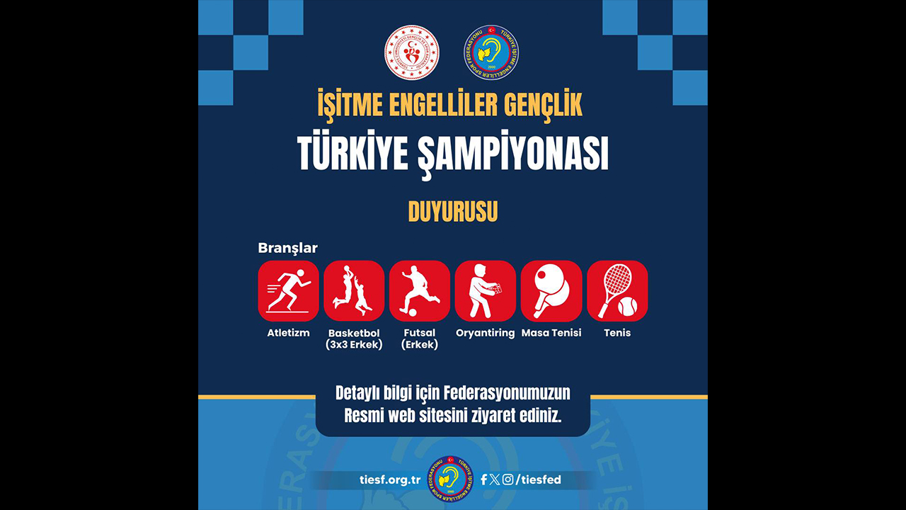 Türkiye İşitme Engelliler Gençlik Şampiyonası Nisan’da Yapılacak: Milli Takım Seçmeleri Başlıyor