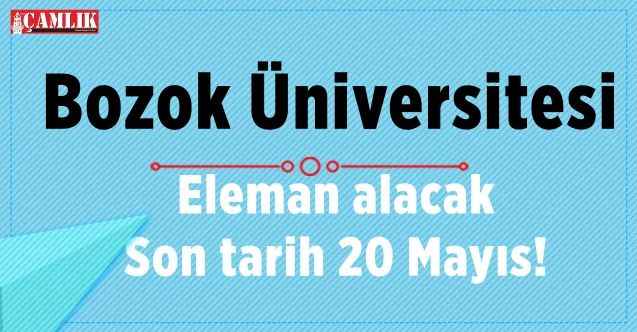 Yozgat Bozok Üniversitesi, eleman ilanına çıktı