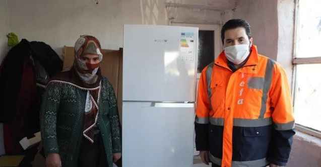 Başkan Sayan, ihtiyaç sahiplerine ulaşmaya devam ediyor