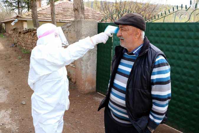 Yozgat’ta karantina süresi sona eren köylerde sağlık taramaları devam ediyor