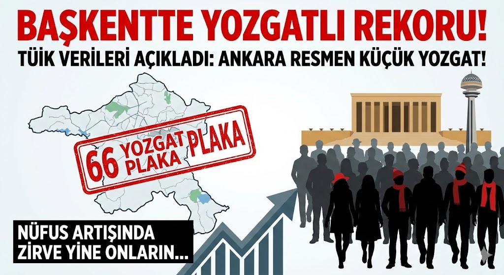 TÜİK Verileri Açıkladı: İşte Ankara’da Yaşayan Yozgatlı Sayısı..