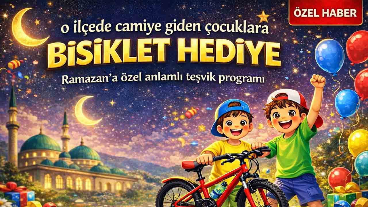Yozgat Çayıralan’da hayırlı işler: teravihe gelen çocuklar pedalı çevirecek