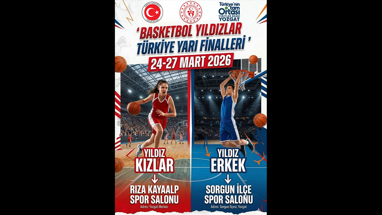 Yozgat’ta Basketbol Şöleni Başlıyor: Yıldızlar Türkiye Yarı Finalleri İçin Geri Sayım