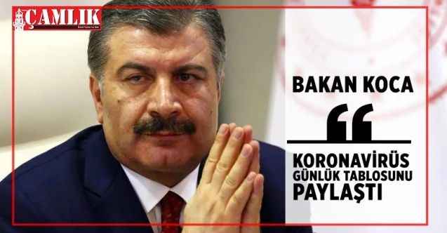 Bakan Koca, Koronavirüs günlük tabloyu paylaştı