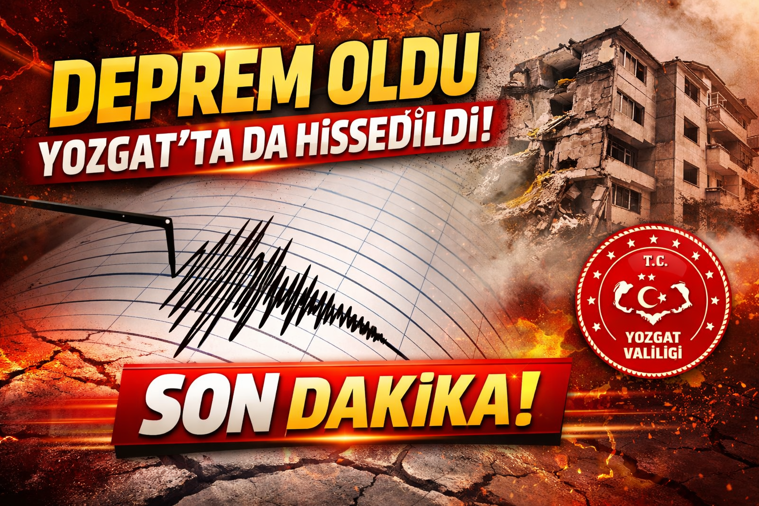 Deprem oldu Yozgat’ta da hissedildi! Yozgat Valiliği’nden açıklama!
