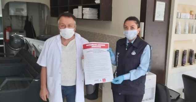 Gebze’de berber ve kuaförler denetleniyor