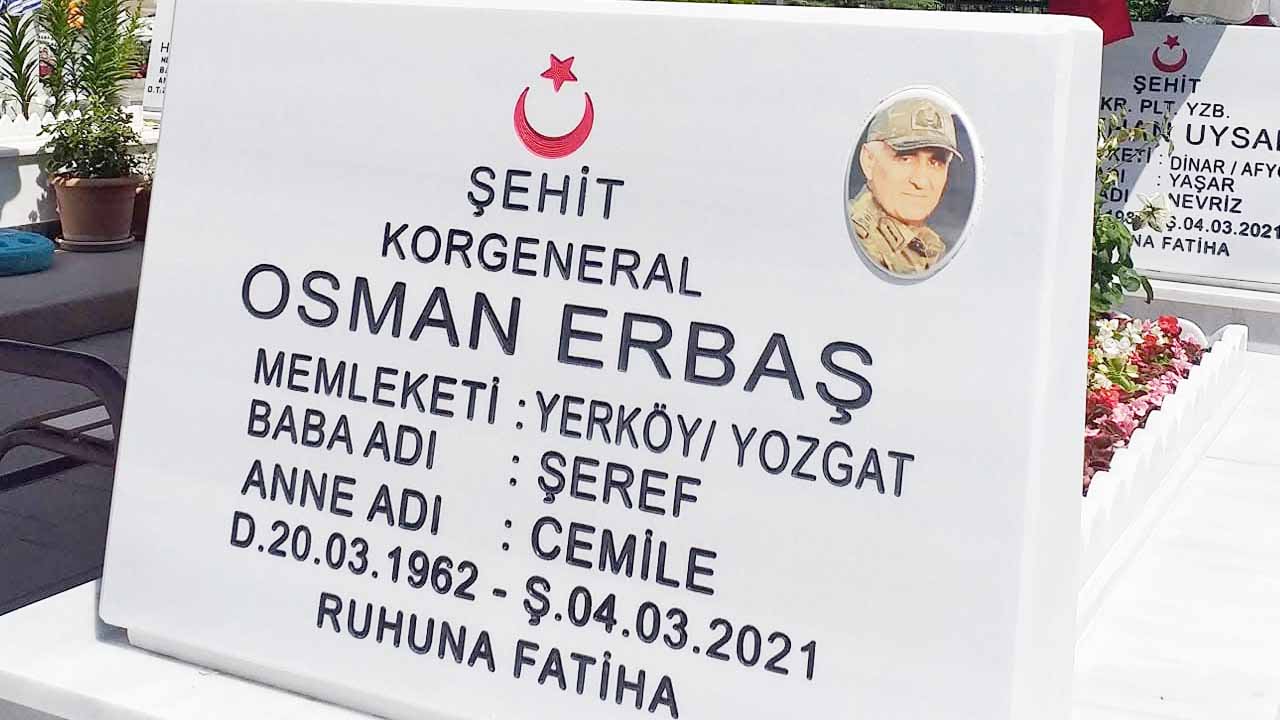 Yozgatlı Şehit Korgeneral Osman Erbaş Cebeci Askeri Şehitliği’nde Dualarla Anıldı