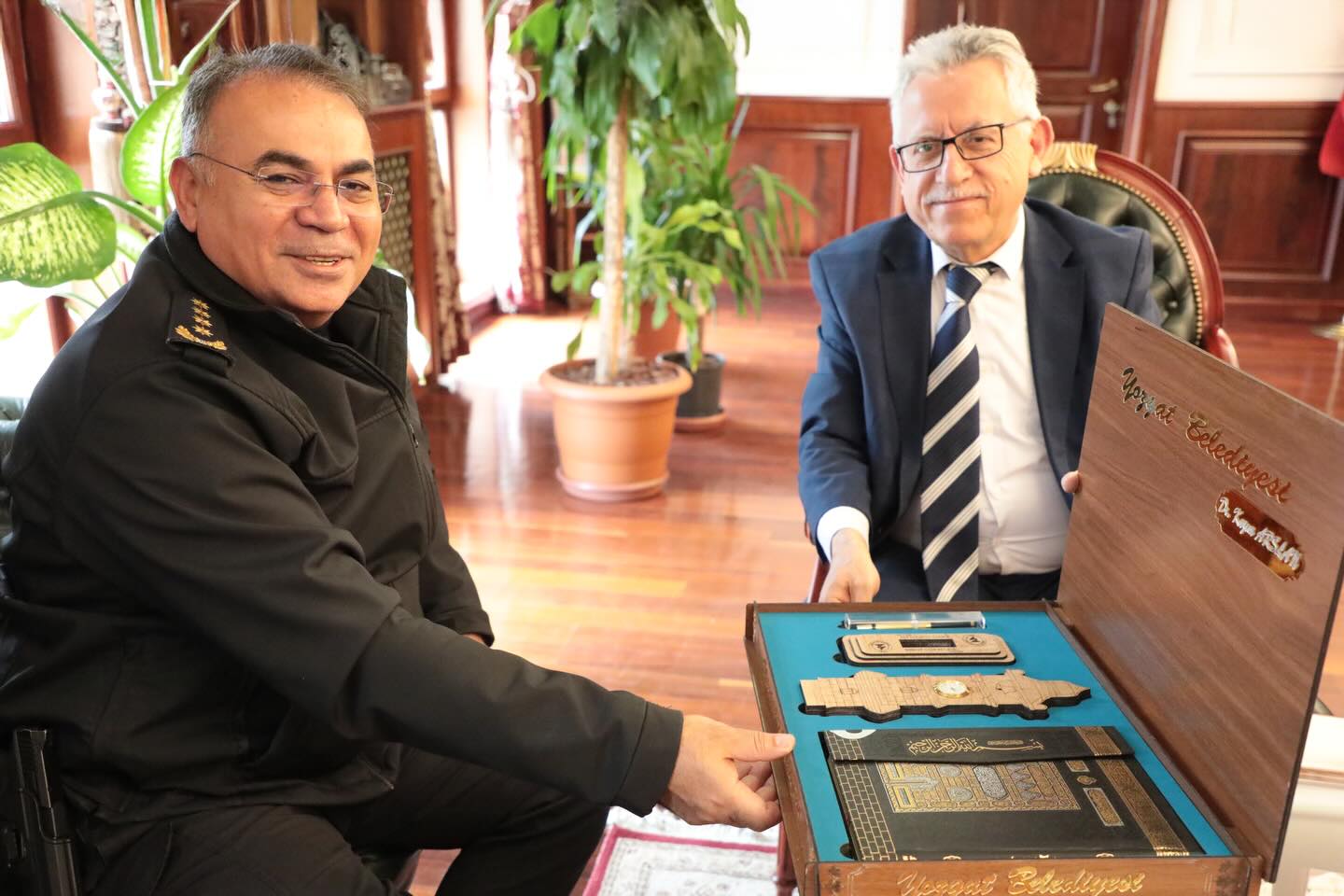 Yozgat POMEM Müdürü Mustafa Göçer’den Belediye Başkanı Kazım Arslan’a Veda Ziyareti