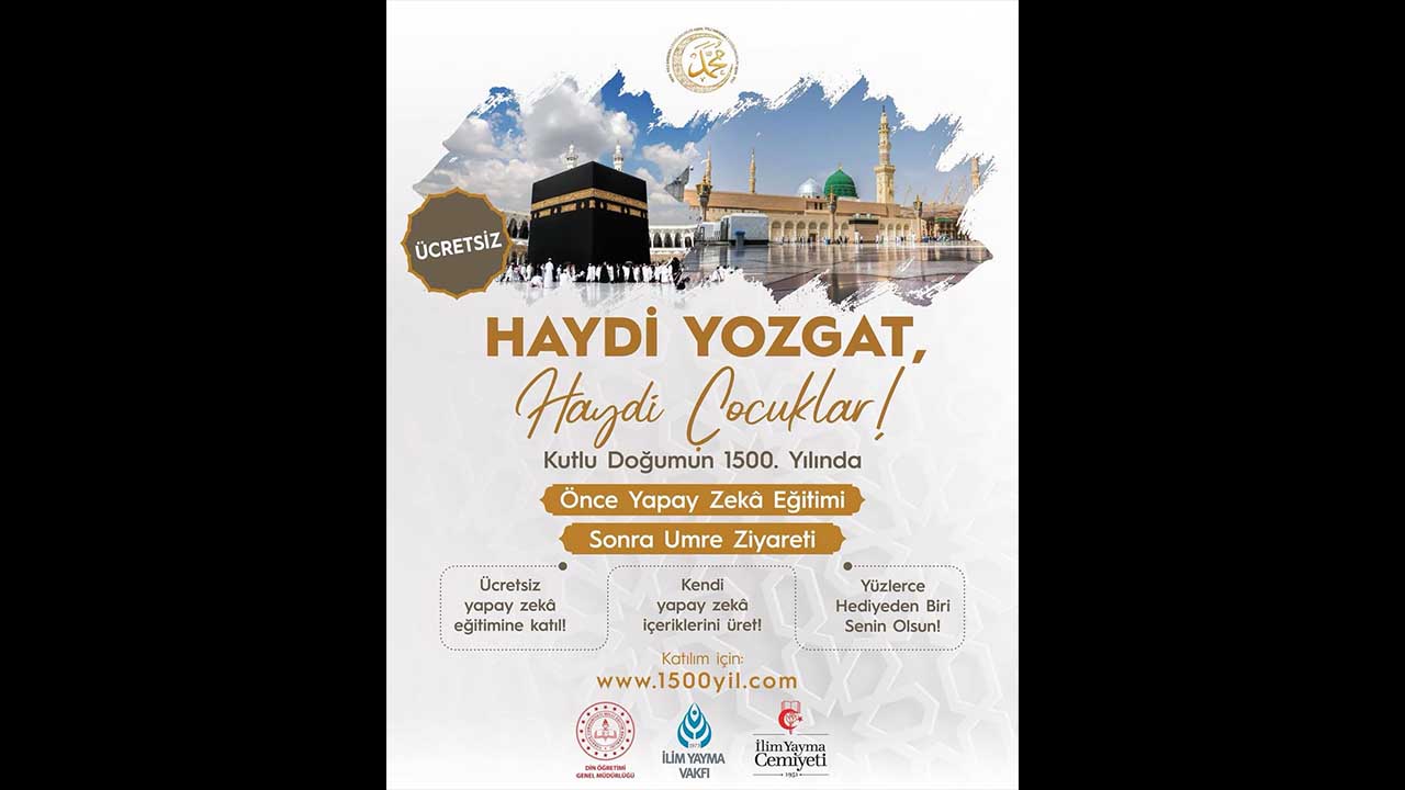 Yozgat’ta  Öğrencilere Ücretsiz Yapay Zeka Eğitimi ve Umre Ödülü