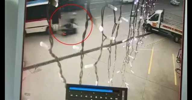 Motosikletli gençlerin kaza anı kamerada