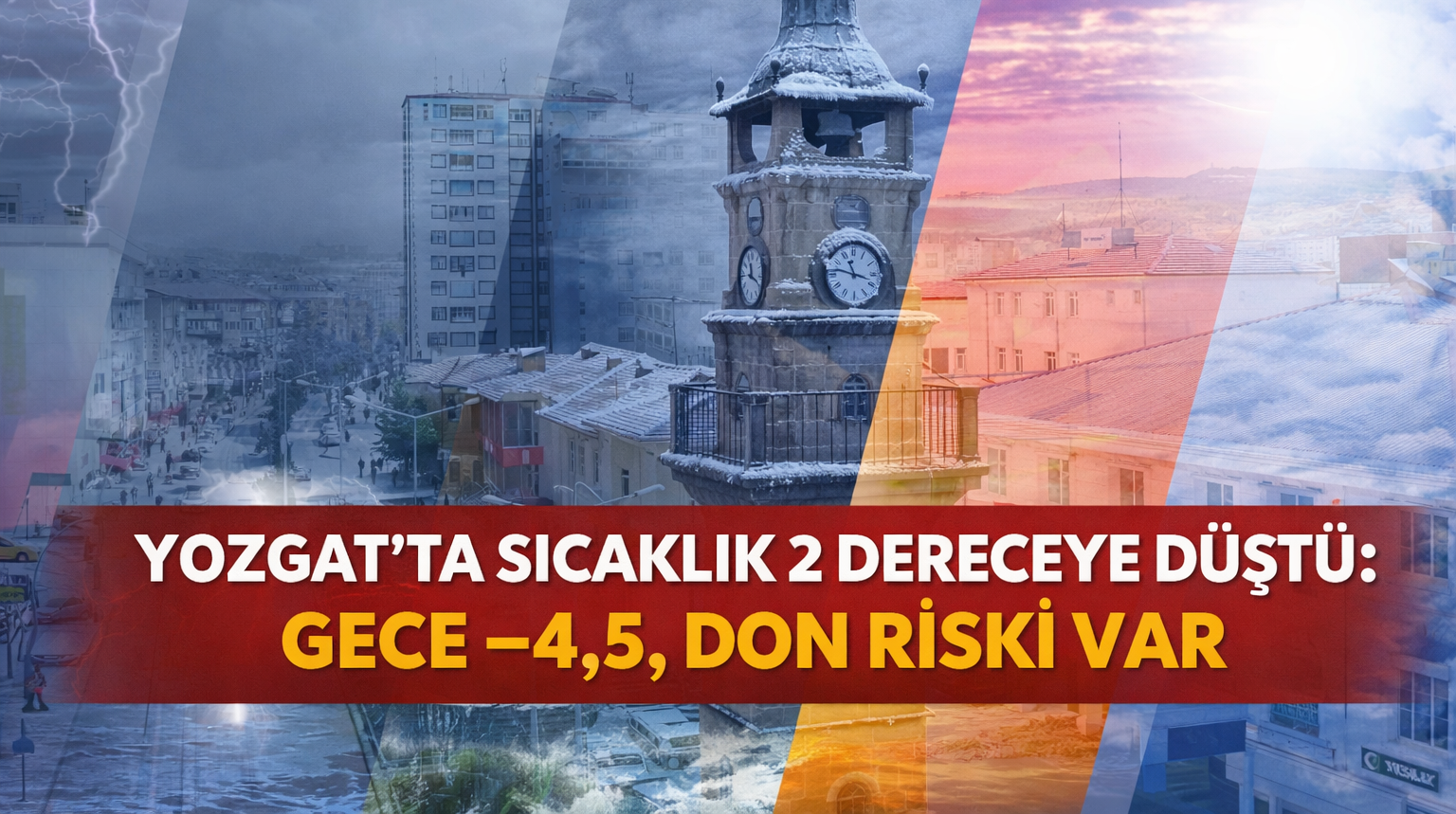 Yozgat’ta Sıcaklık 2 Dereceye Düştü: Gece -4,5, Don Riski Var