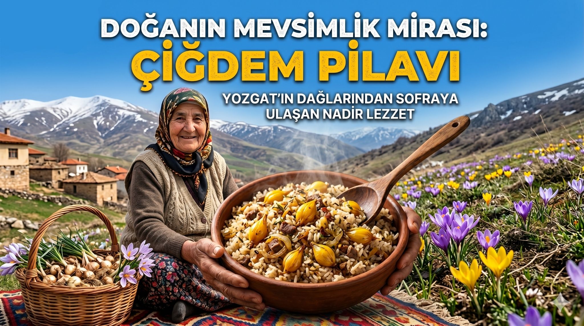 Çiğdem Pilavı: Yozgat’ın Yalnızca Baharda Ortaya Çıkan Eşsiz Lezzeti