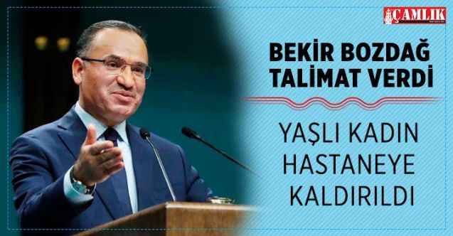 AK Parti Yozgat Milletvekili Bekir Bozdağ, yaşlı kadının tedavisini yaptırdı