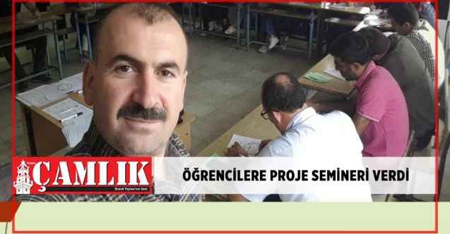 Yozgat Bozok Üniversitesi Öğretim Üyesi Prof. Dr. Mustafa Böyükata, Öğrencilere proje semineri verdi
