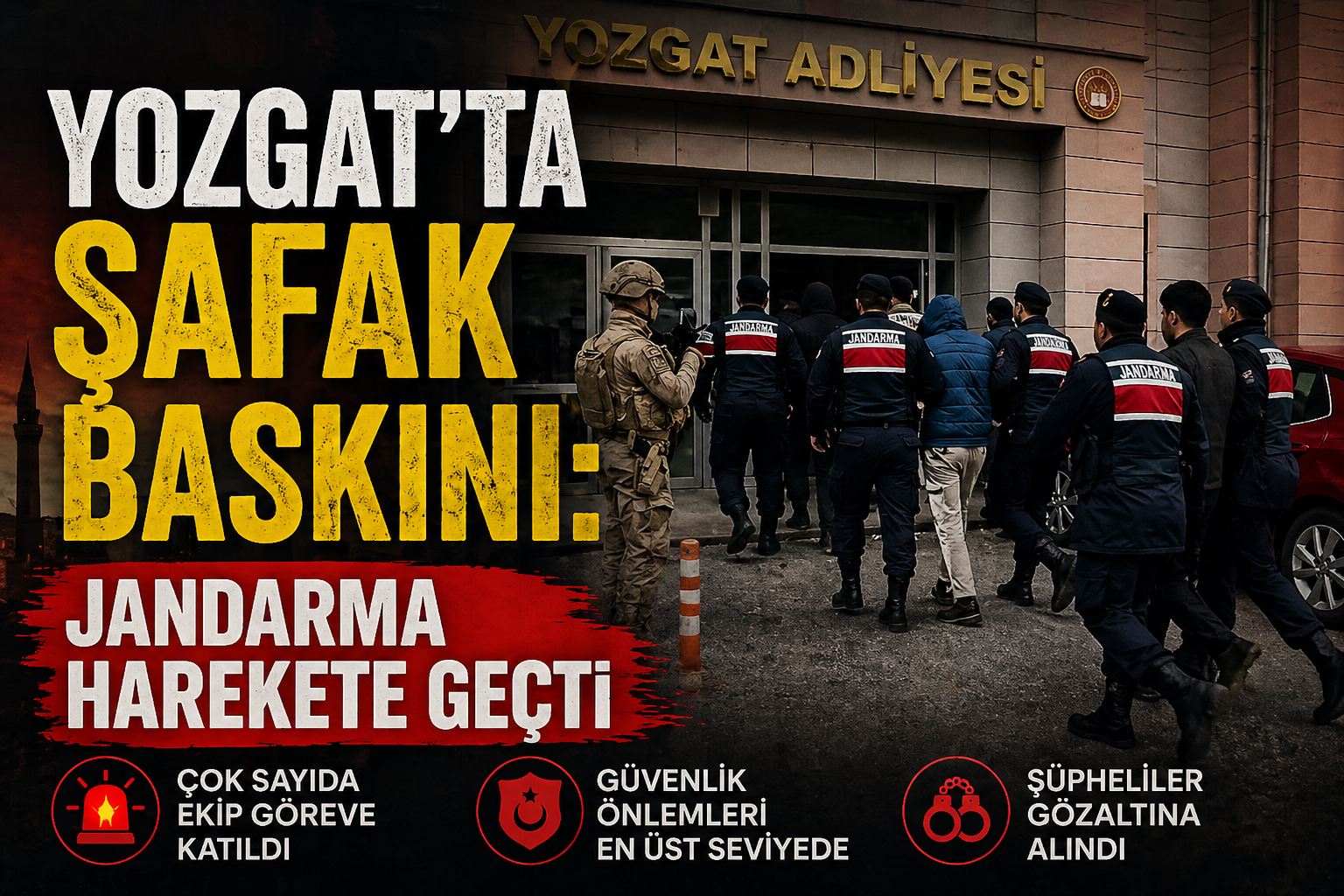 Yozgat’ta Şafak Baskını: Jandarma Harekete Geçti