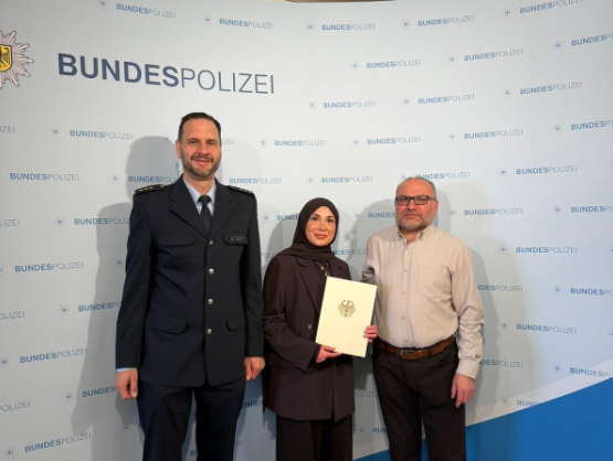 Almanya’da Gururlandıran Başarı! Büşra Nur Kalkan Federal Polis Oldu