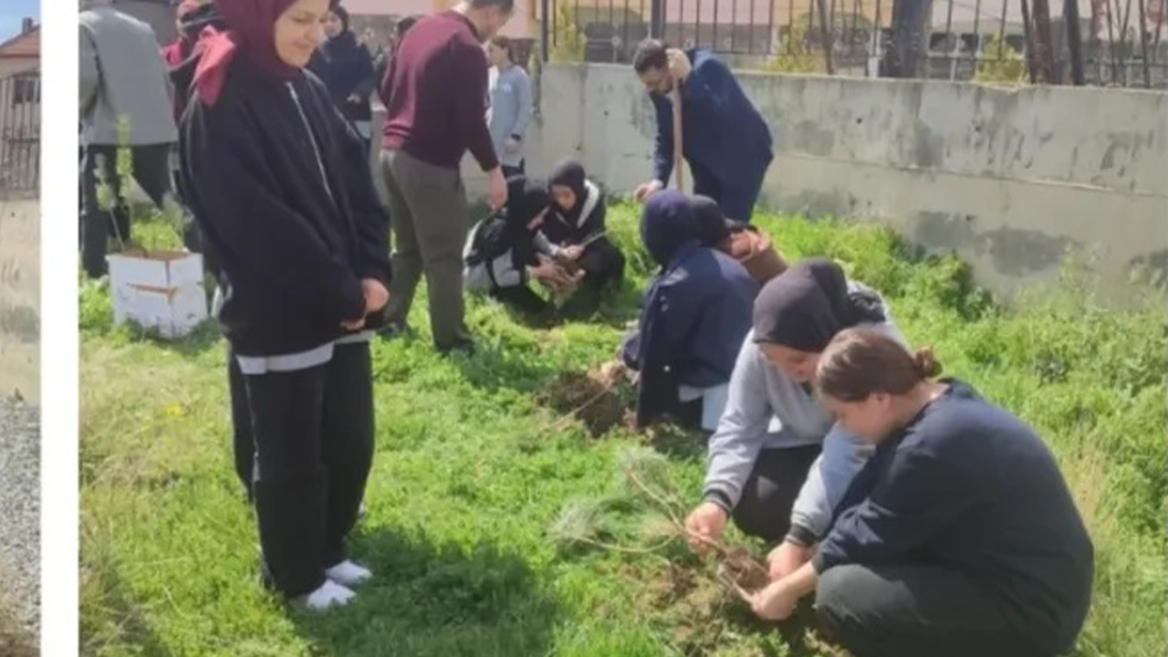 Çekerek’te Anlamlı Etkinlik: Şehit Mustafa Koçak Okulu Öğrencilerinden Fidan Dikimi
