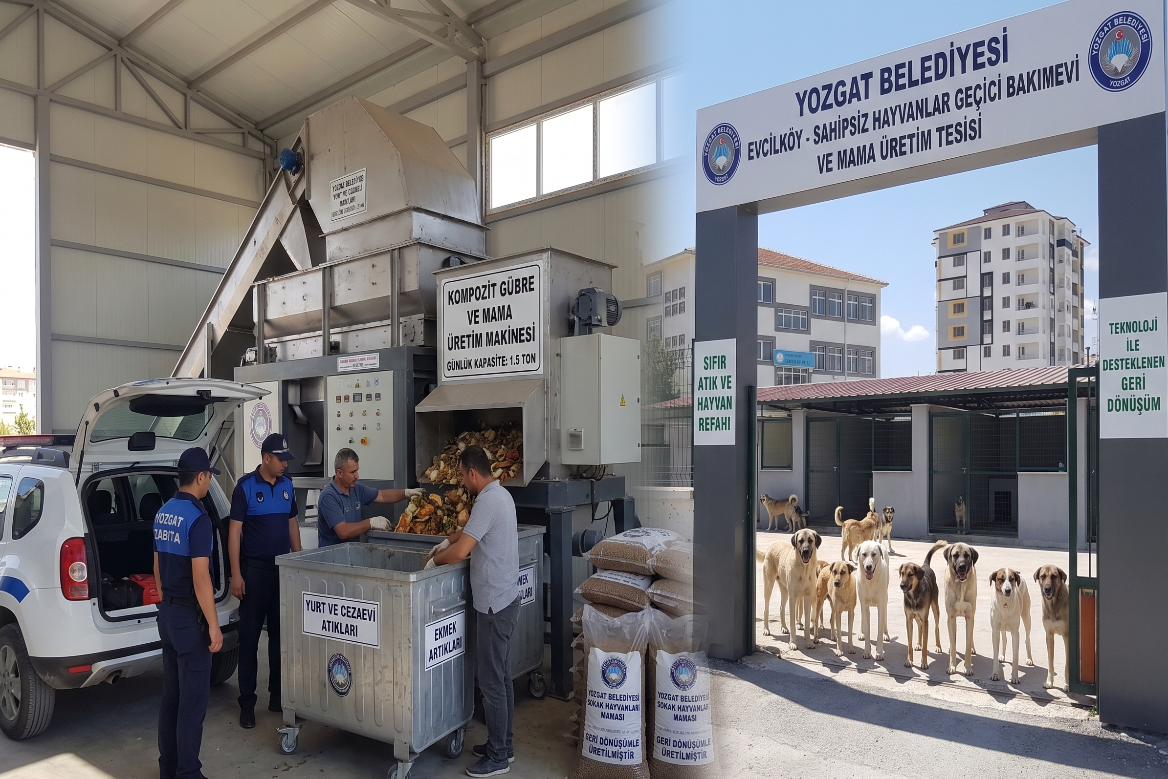 Yozgat’ta Sıfır Atık Hamlesi: Yemek Artıkları Sokak Hayvanları İçin Mamaya Dönüştürülüyor
