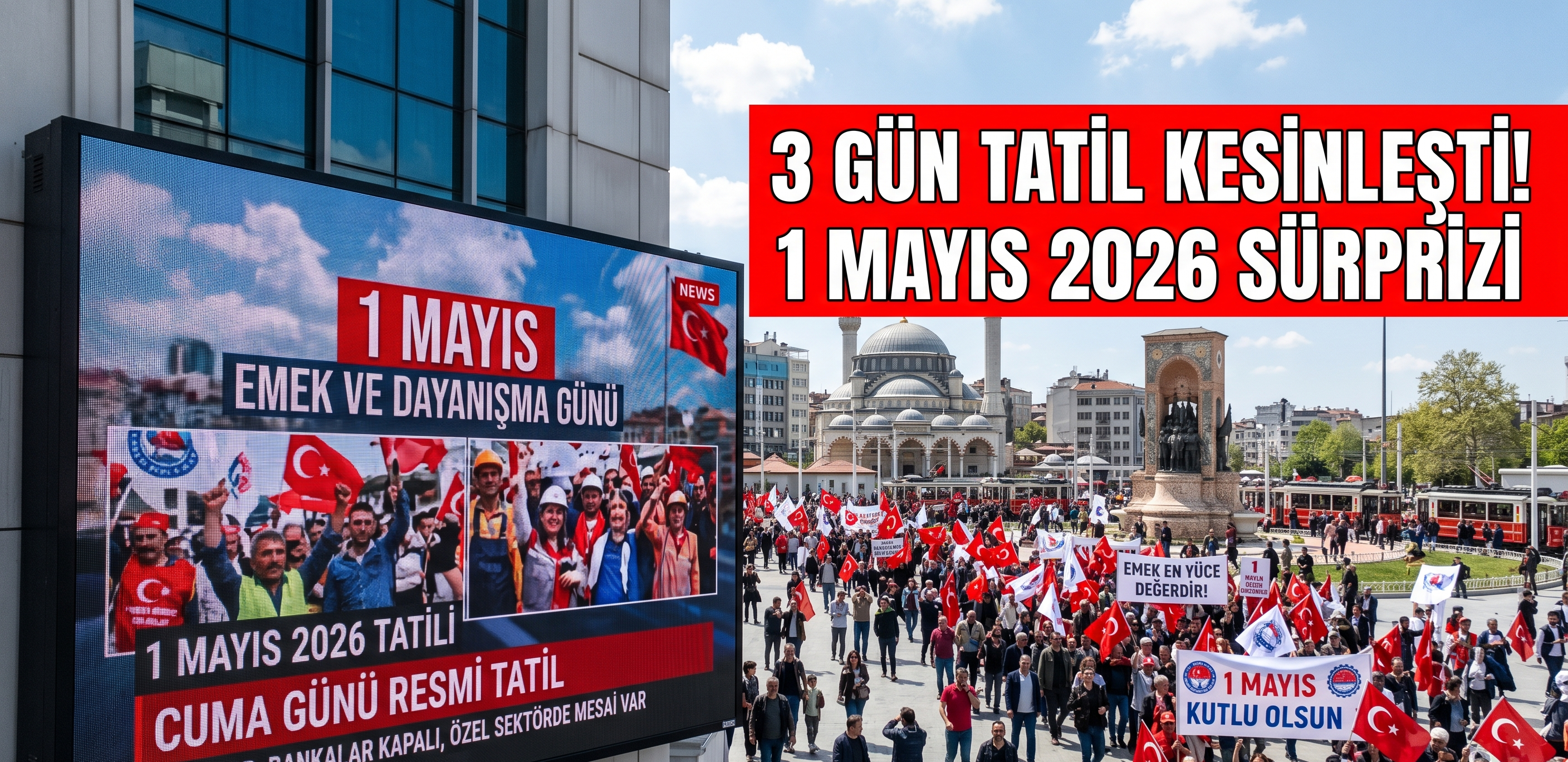 3 Gün Tatil Kesinleşti! 1 Mayıs 2026 Sürprizi: Planını Yapmayan Pişman Olacak
