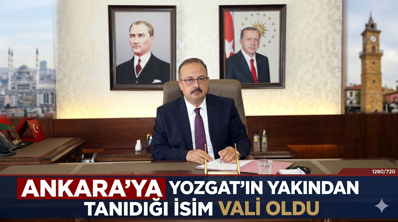 Ankara’ya Yozgat’ın Yakından Tanıdığı İsim Vali Oldu