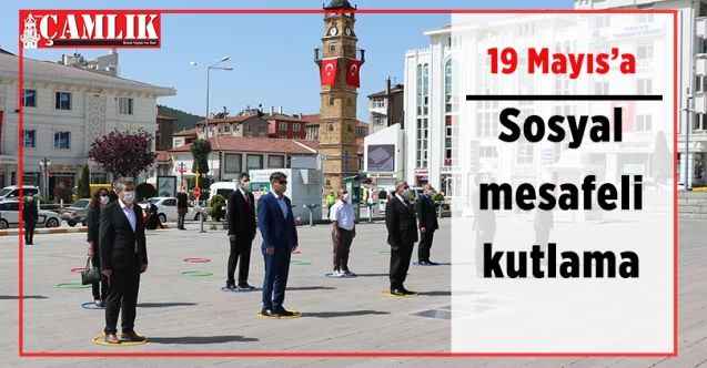 Yozgat’ta 19 Mayıs, sosyal mesafeli ve maskeli kutlandı