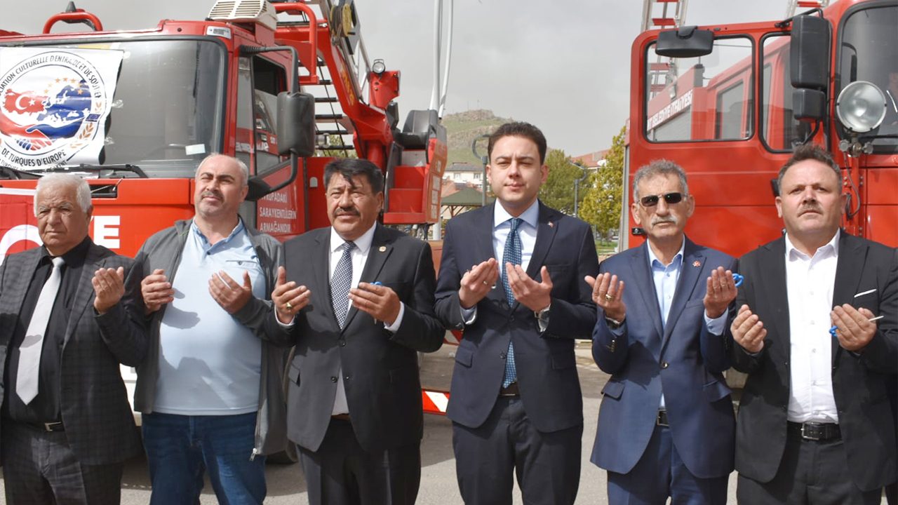 Saraykent Belediyesi’ne itfaiye ve kaza kırım aracı bağışı