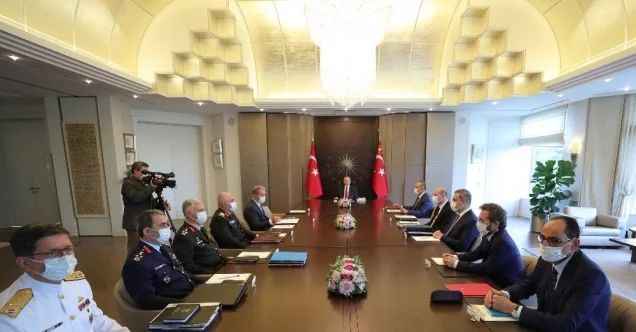 Cumhurbaşkanı Erdoğan başkanlığında Güvenlik Toplantısı gerçekleştirildi