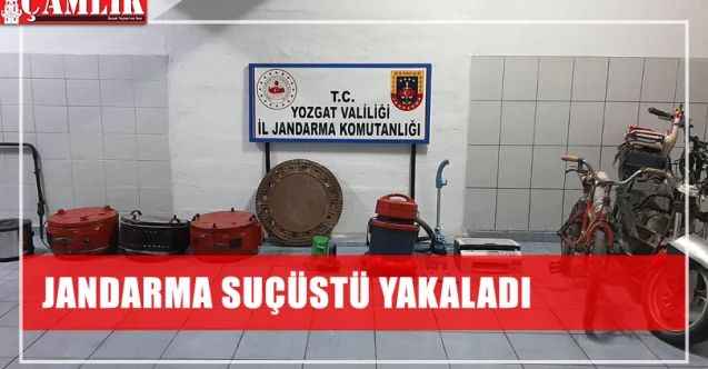 İl Jandarma Alay Komutanlığı ekipleri kablo hırsızlarını suçüstü yakaladı