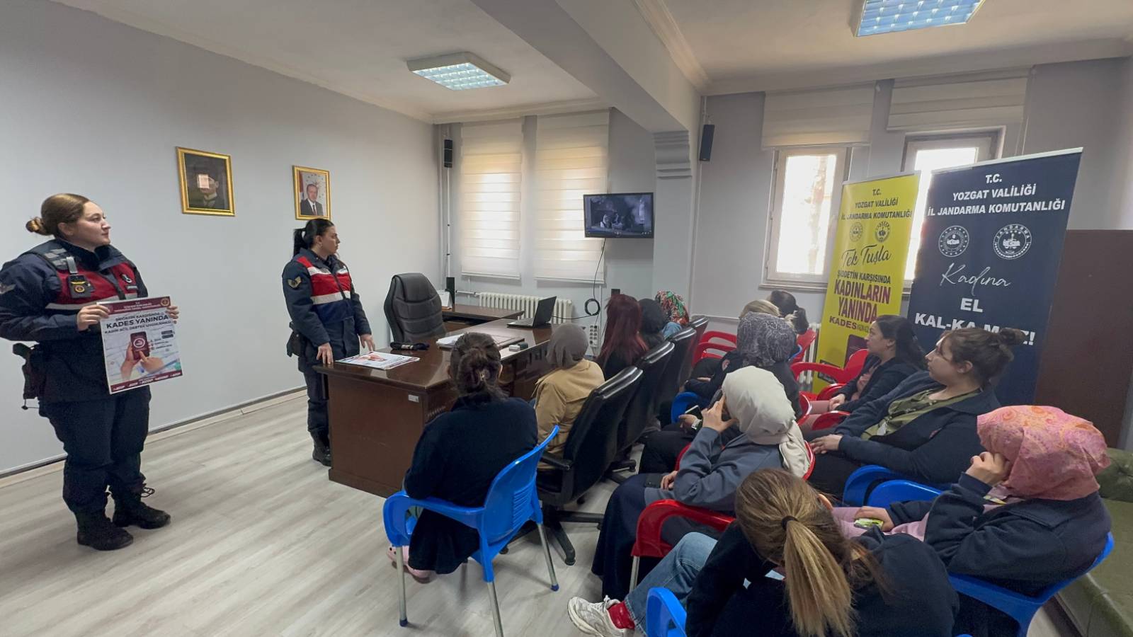 Yozgat’ta Kadına Yönelik Şiddetle Mücadele Eğitimi: KADES Anlatıldı
