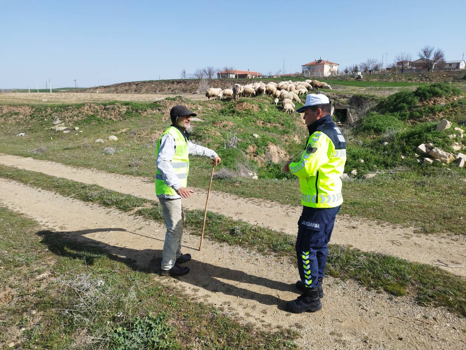 Yozgat’ta “Reflektif Yelek Giy” Kampanyası: Çobanlara Eğitim ve Yelek Dağıtımı
