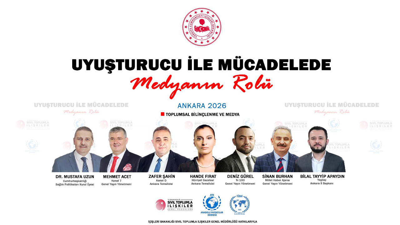 AYD’den 7 İlde Uyuşturucuyla Mücadele Paneli: Medyanın Rolü Ankara’da Masaya Yatırılıyor