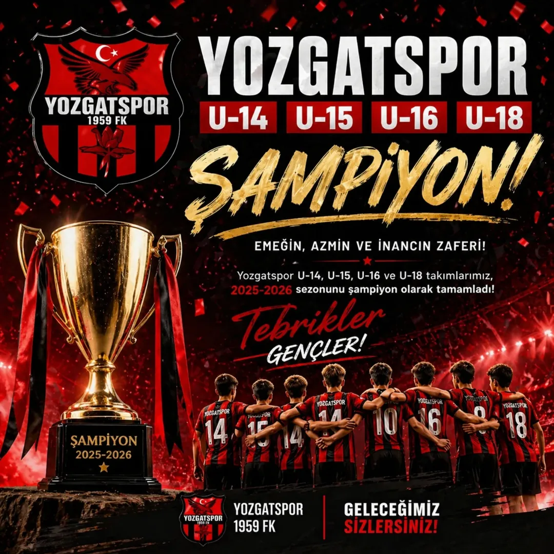 Yozgatspor 1959 FK Akademi’den Tarihi Başarı
