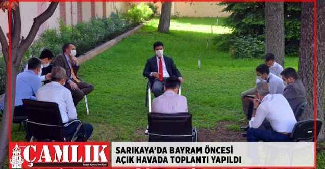Sarıkaya'da Bayram öncesi alınacak tedbirlerle ilgili toplantı yapıldı