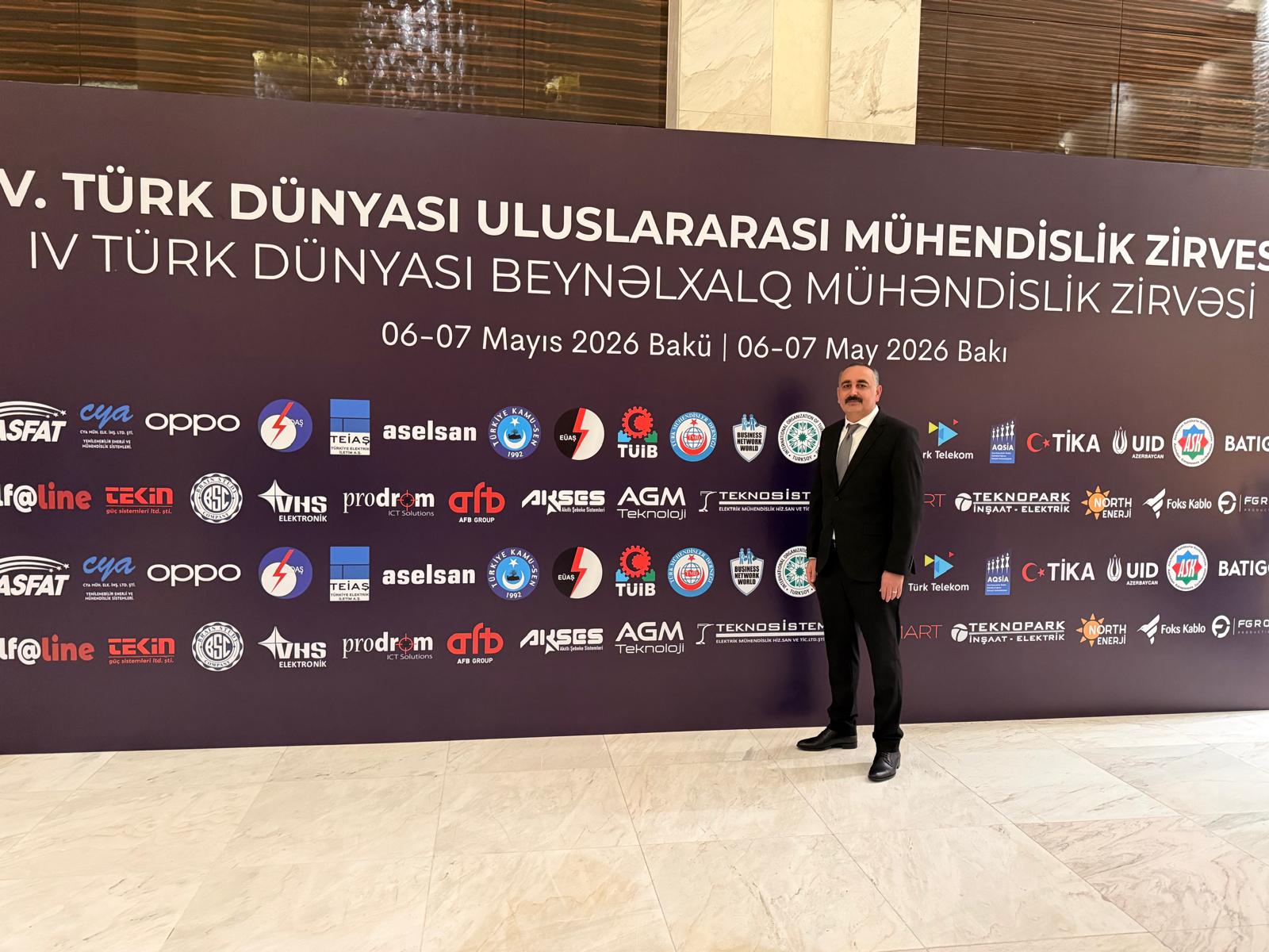 Yozgat'ı Bakü’de Düzenlenen Türk Dünyası Mühendislik Zirvesi’nde Temsil Etti