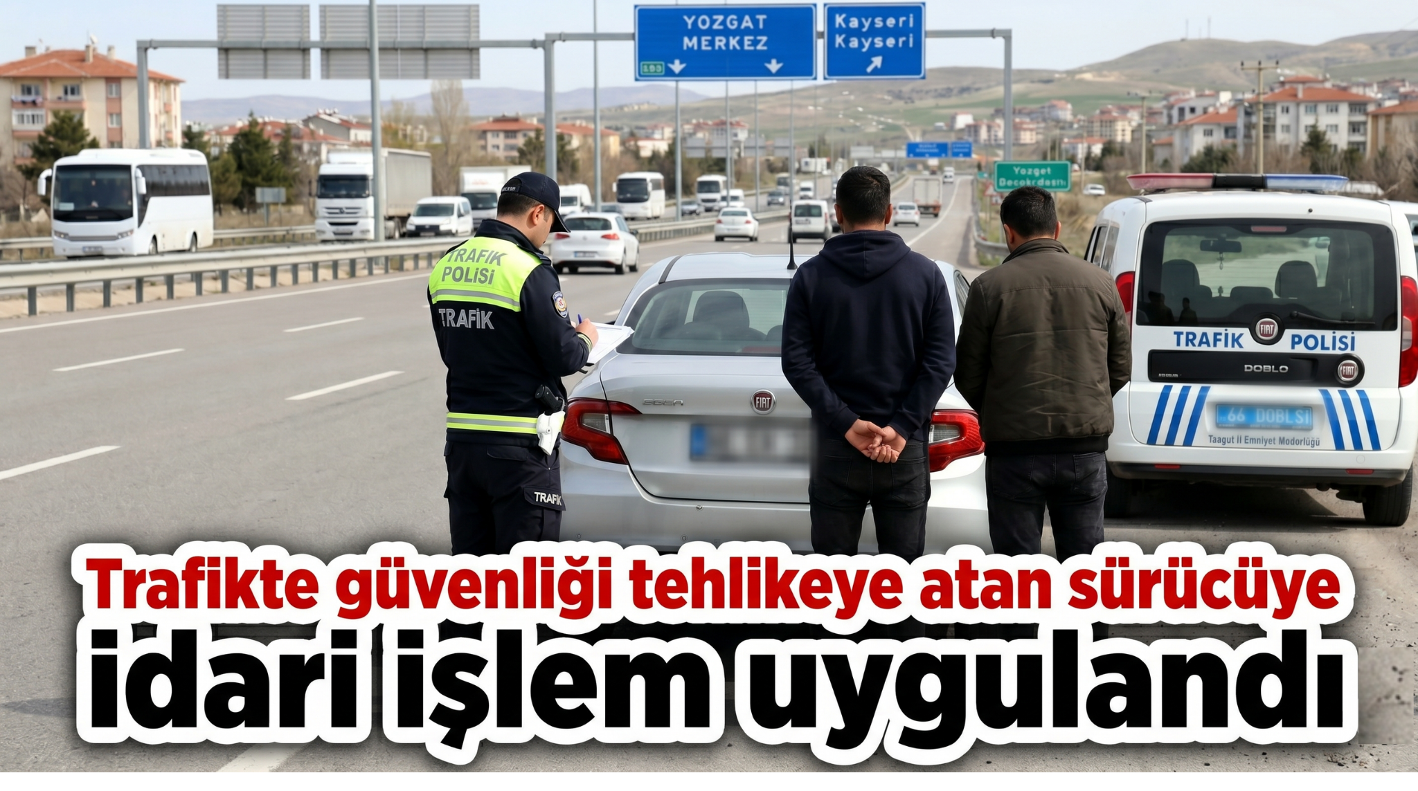 Yozgat’ta Trafikte Saldırı Girişimine Ağır Yaptırım: Ehliyete 60 Gün El Konuldu