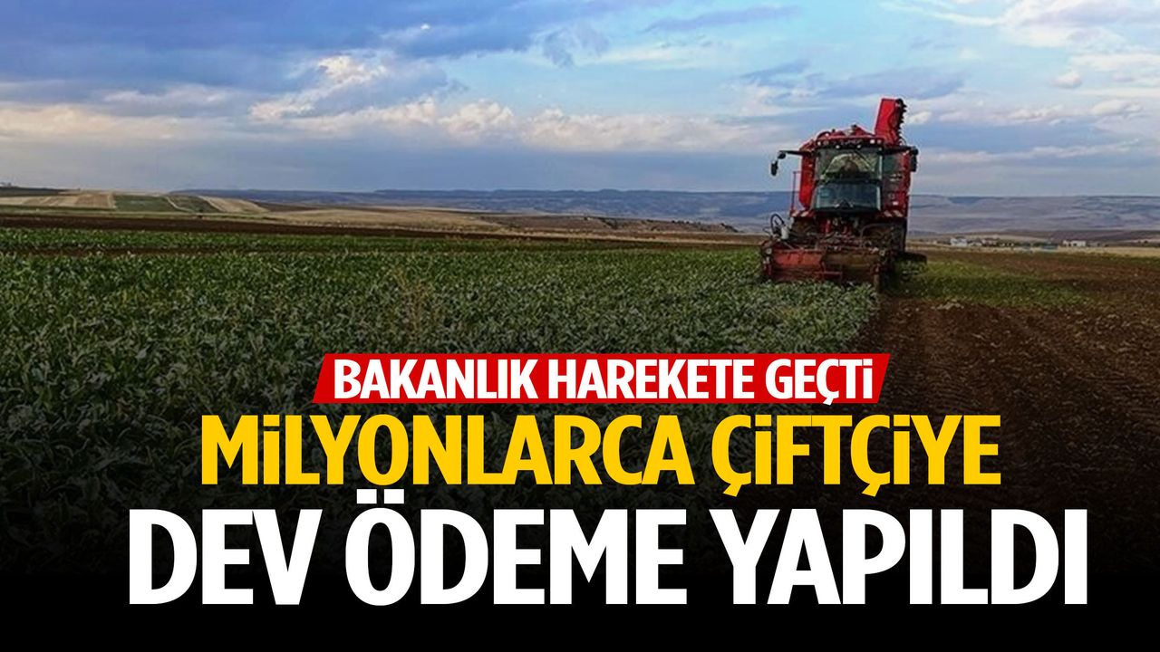 Bakanlık çiftçilere milyarlarca liralık destek ödemesini başlattı!