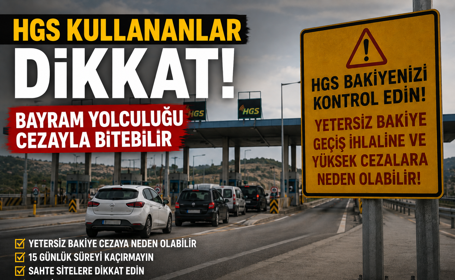 HGS Kullananlar Dikkat! Bayram Yolculuğu Cezayla Bitebilir