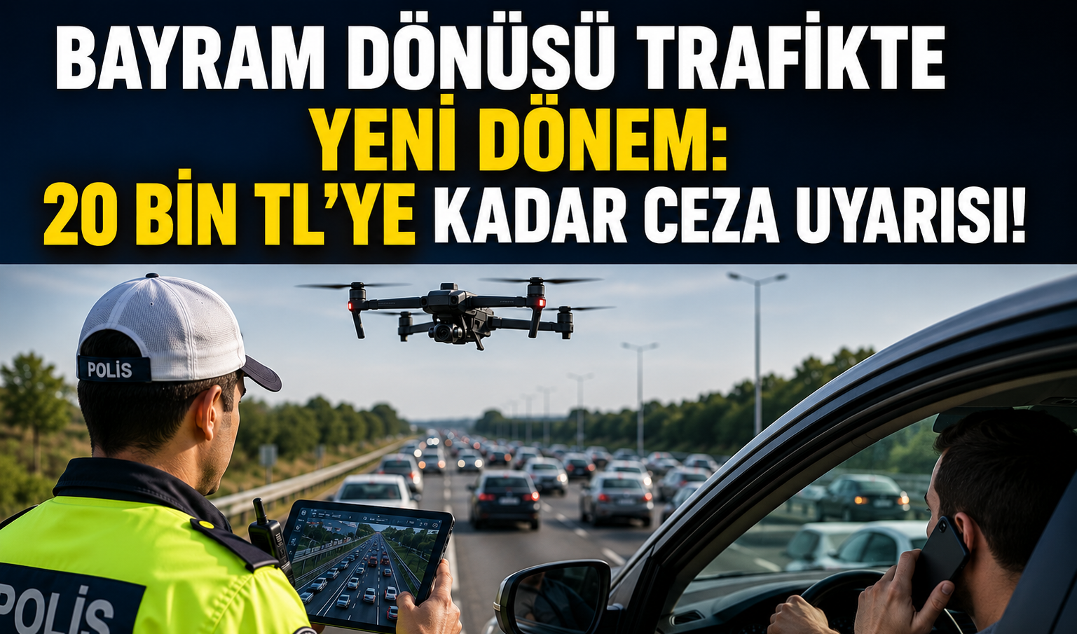 Bayram Dönüşü Trafikte Yeni Dönem: 20 Bin TL’ye Kadar Ceza Uyarısı!