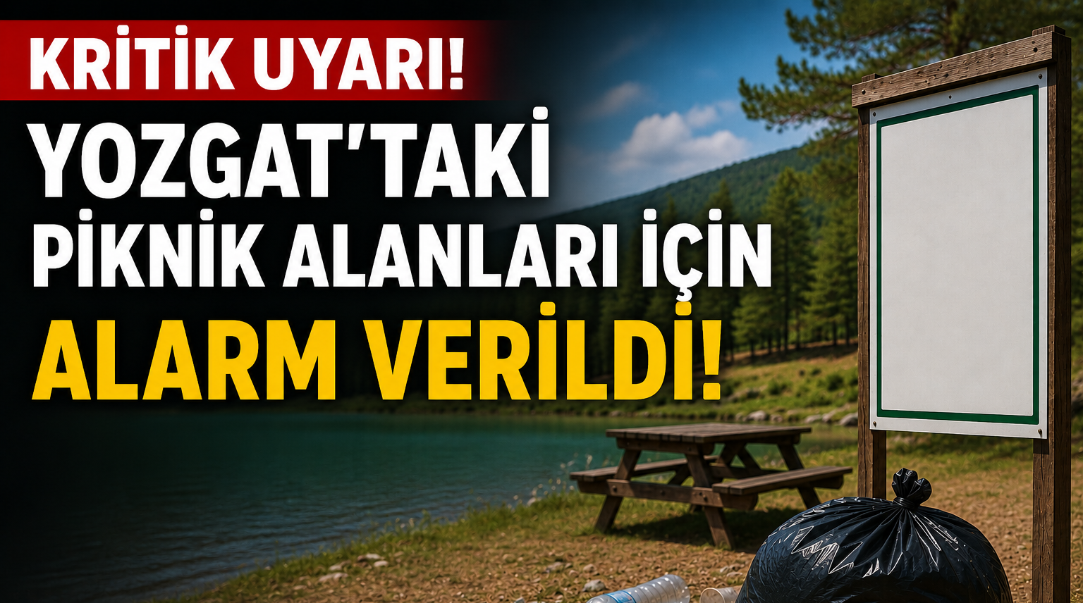 Yozgat'taki Piknik Alanları İçin Alarm Verildi