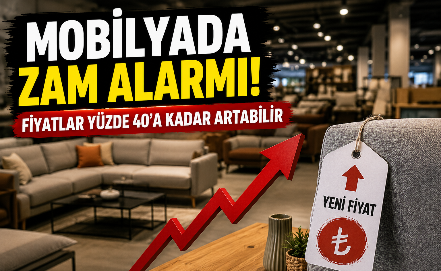Mobilyada Zam Alarmı! Fiyatlar Yüzde 40’a Kadar Artabilir