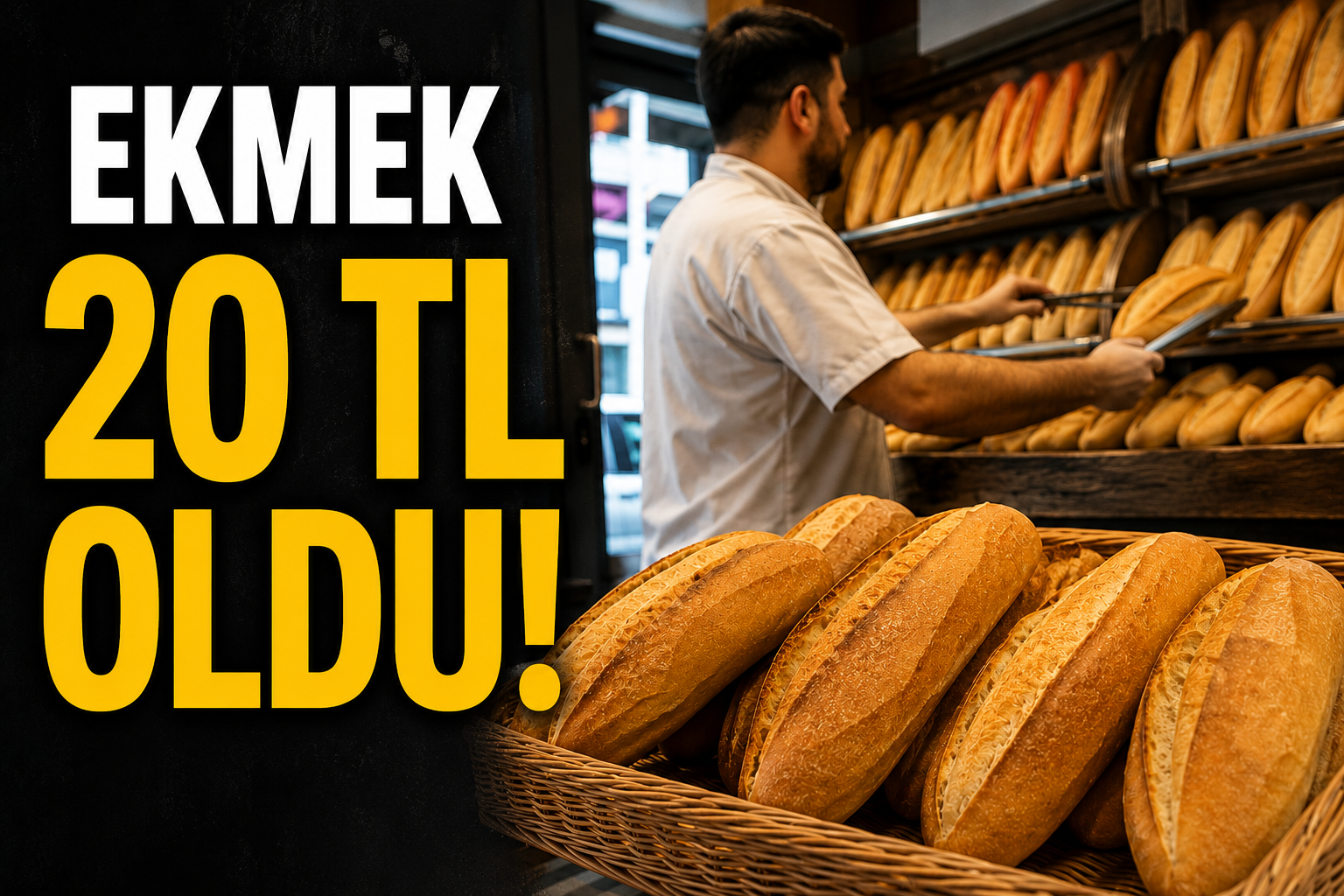 Ekmek 20 TL Oldu! Yeni Tarife Resmen Yürürlüğe Girdi