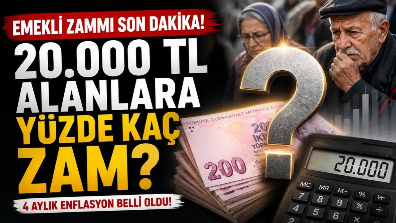 Emeklinin Zam Oranı Netleşiyor: 4 Aylık Enflasyonla Yeni Maaş Tablosu Ortaya Çıktı