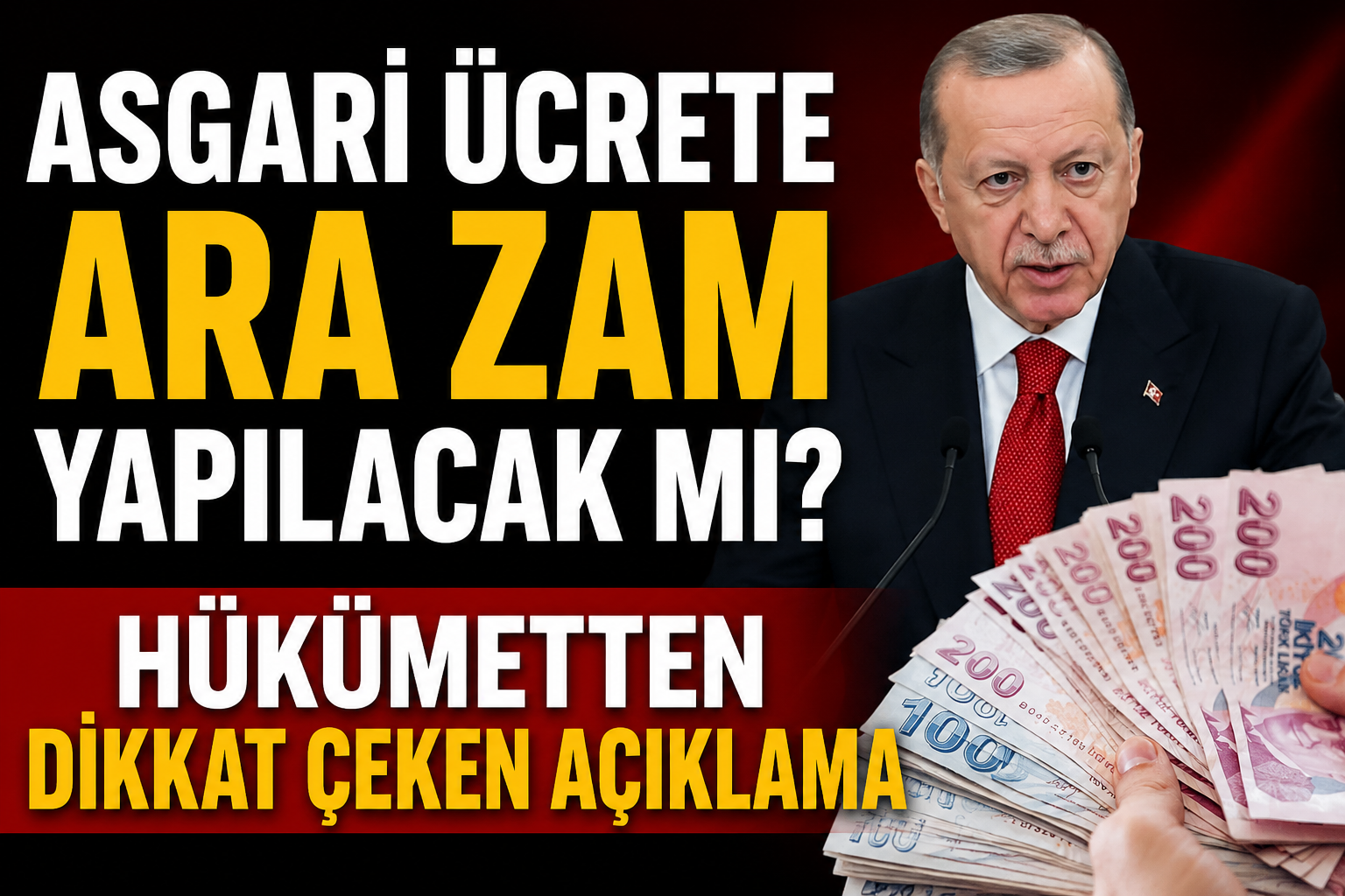 Asgari ücrete ara zam yapılacak mı? Hükümetten dikkat çeken açıklama