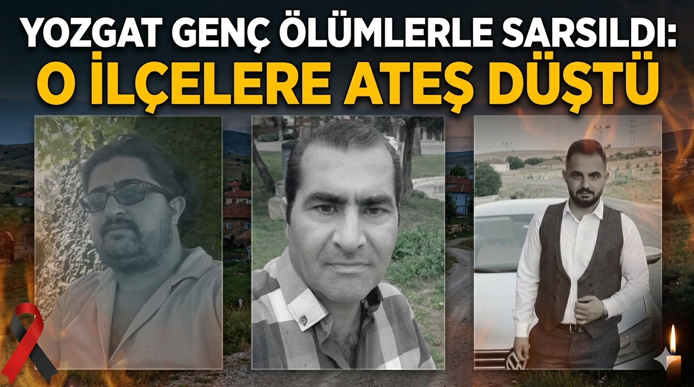Yozgat genç ölümlerle sarsıldı: o ilçelere ateş düştü