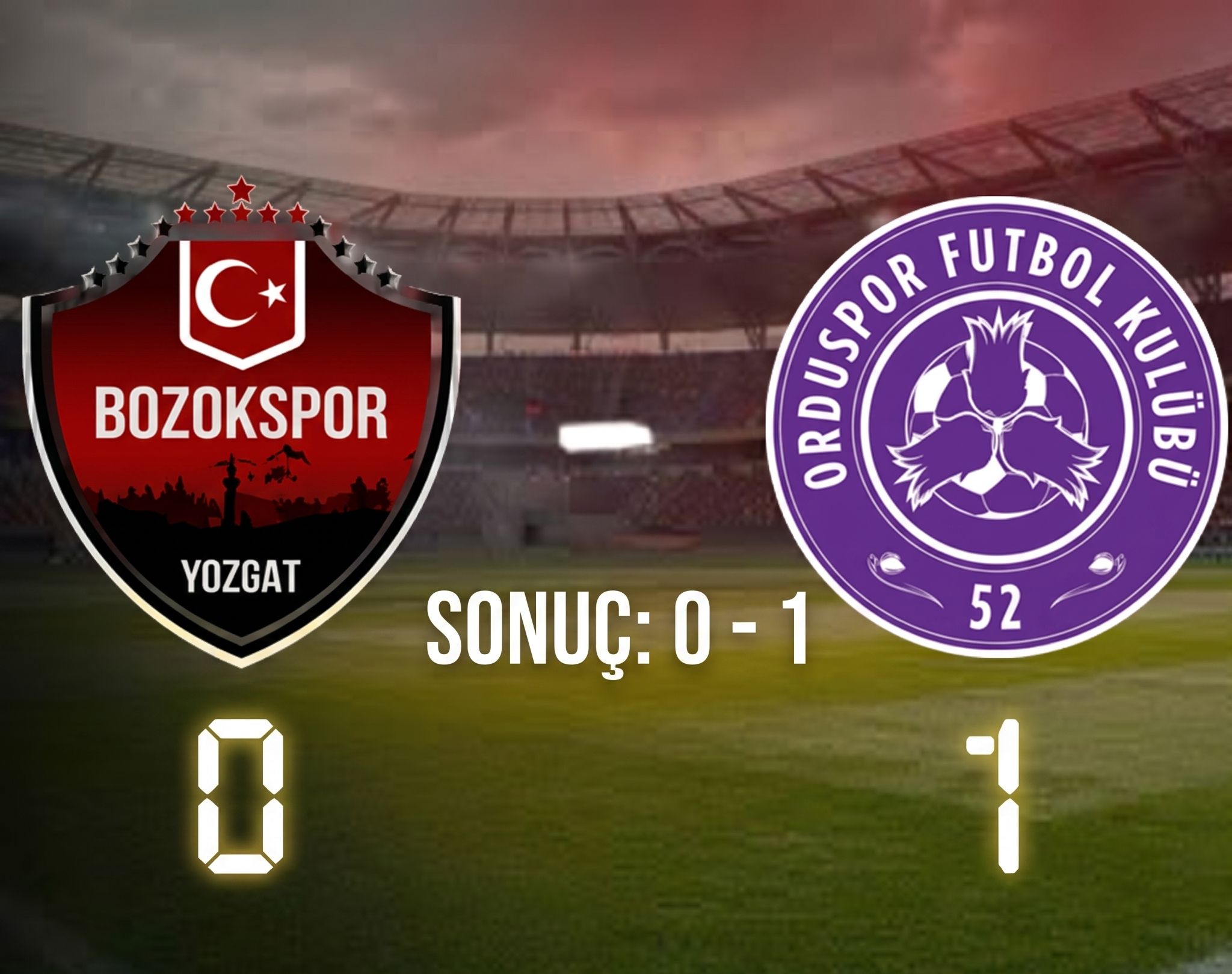 Yozgat Bozokspor - 52 Orduspor Maçı Kaç Kaç Bitti? Play-Off Yarı Final Detayları
