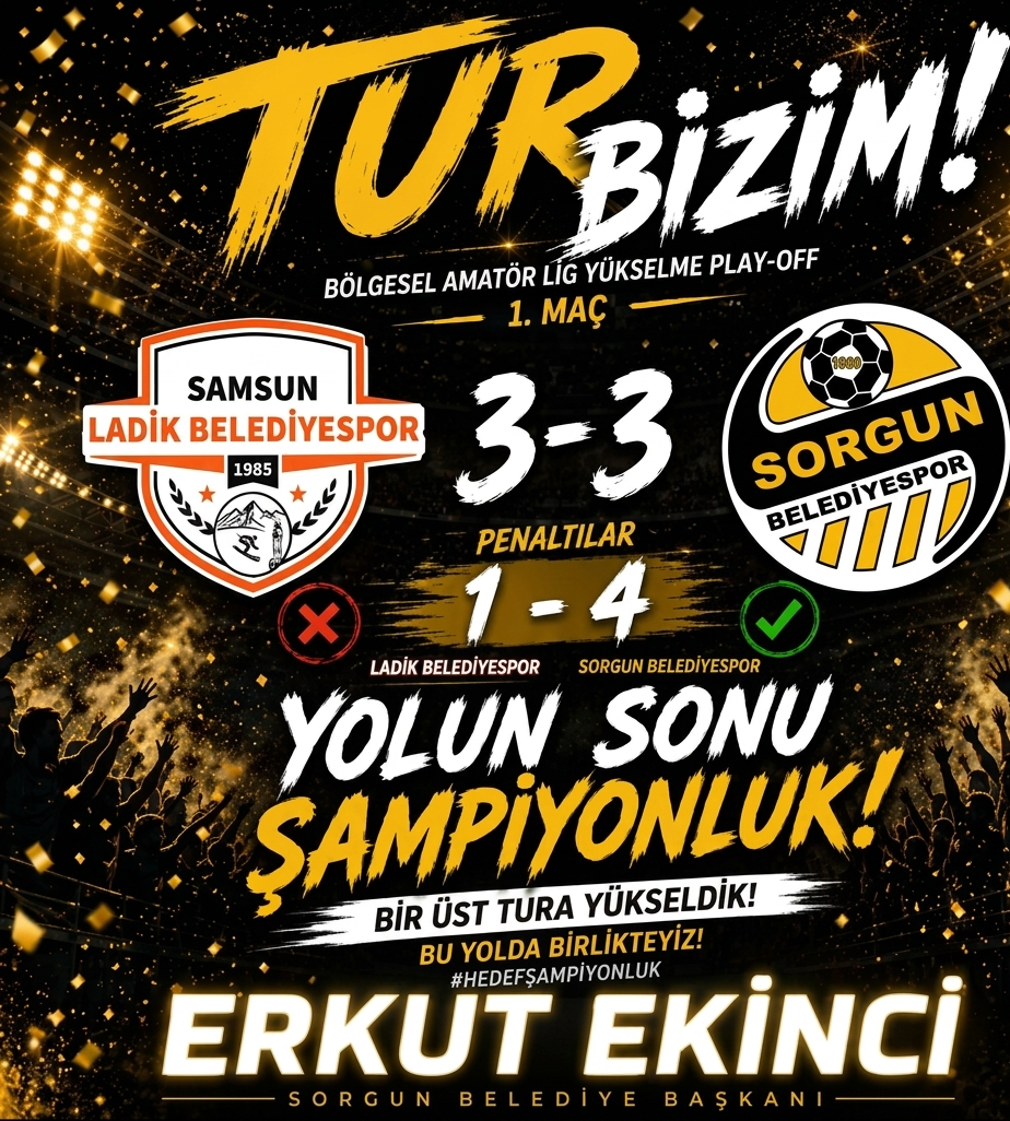 Sorgun Belediyespor’dan Destansı Zafer! 10 Kişiyle Turu Geçti