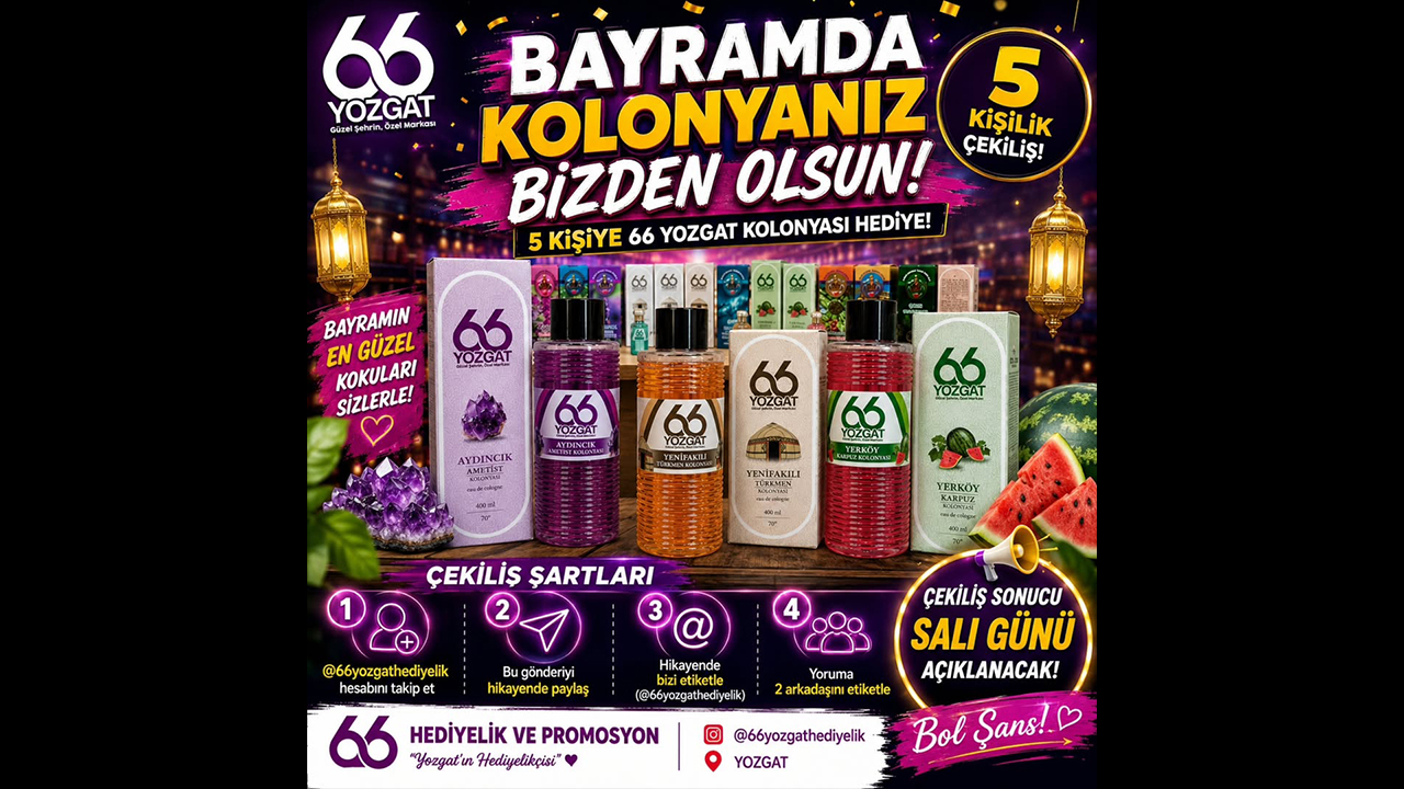 Yozgat 66 Hediyelik’ten Kurban Bayramına Özel Büyük Çekiliş Kampanyası Başladı