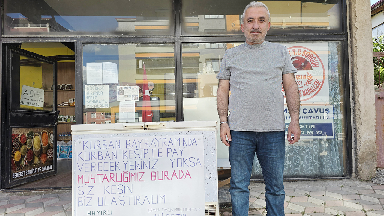 Yozgatlı Muhtardan hayırseverler ve ihtiyaç sahipleri arasında hayır köprüsü