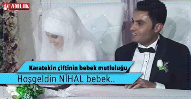Karatekin çiftinin bebek mutluluğu